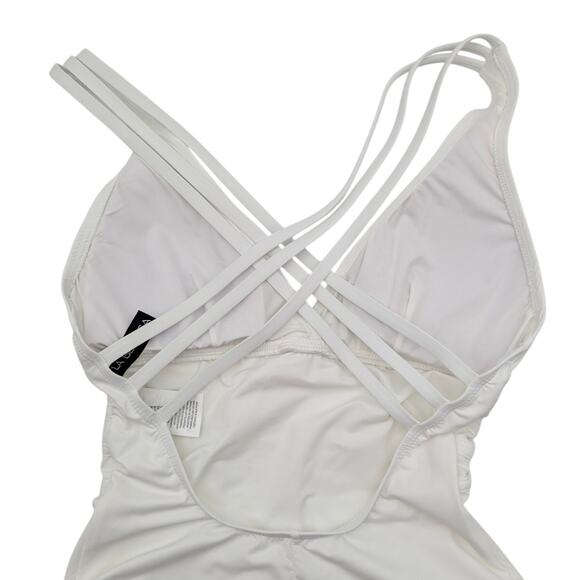 La Blanca Women's Island Goddess Multi-Strap Crossback One Piece Swimsuit Size 8 - Picture 6 of 11